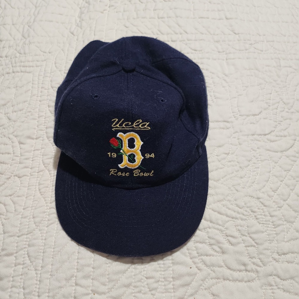 Vintage UCLA 1994 Rose Bowl Snapback Hat Otto Cap Navy Blue Green Underbrim NCAA